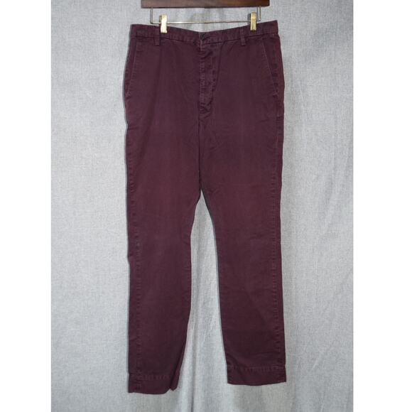 HOPE Stockholm Men’s Dylan Trousers Deep Plum Burgundy Size 48 - Picture 1 of 3